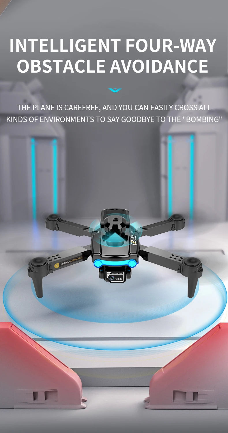2024 New XYRC CS9 Mini Drone - 4K Dual Camera Four Side Obstacle Avoidance Optical Flow Positioning Foldable Quadcopter Toys Gifts 34 intelligent four-way obstacle avoidance the plane is carefree .
