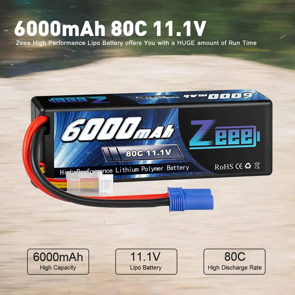 1/2Units Zeee 3S Lipo Battery, Zeee High Performance Lipo Battery offers HUGE amount of Run Time 02.3 Go