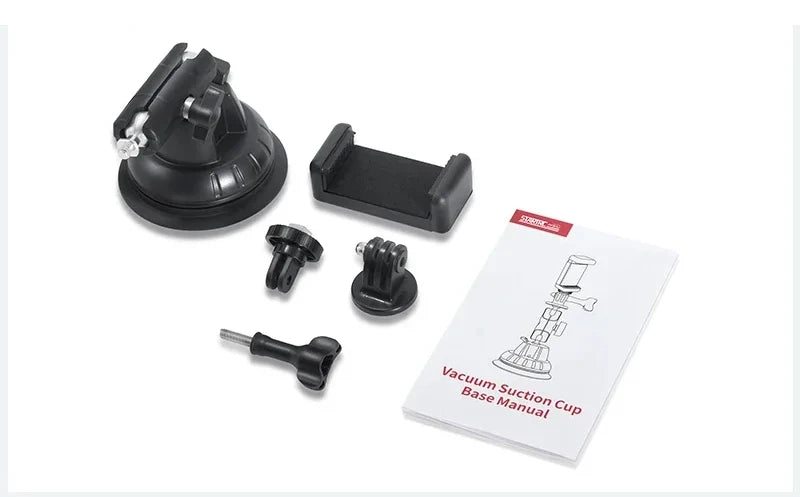Vacuum Suction Cup Base Manual for Action Cameras