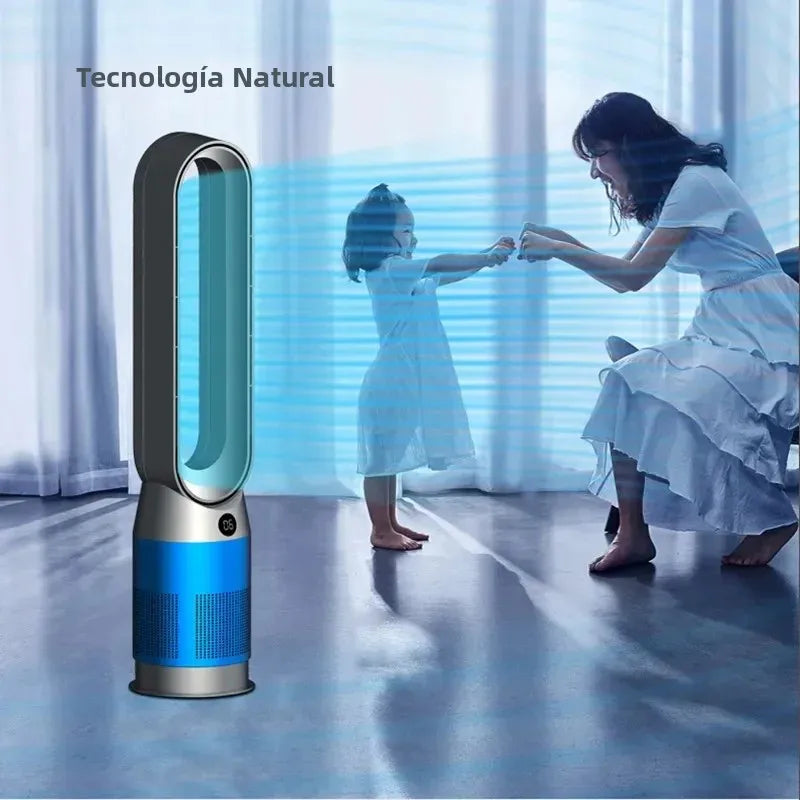 42 Inch 220V Bladeless Fan Dual-Purpose Cooling And Heating Home Silent Heater Quick Air Circulation And Purification Tower