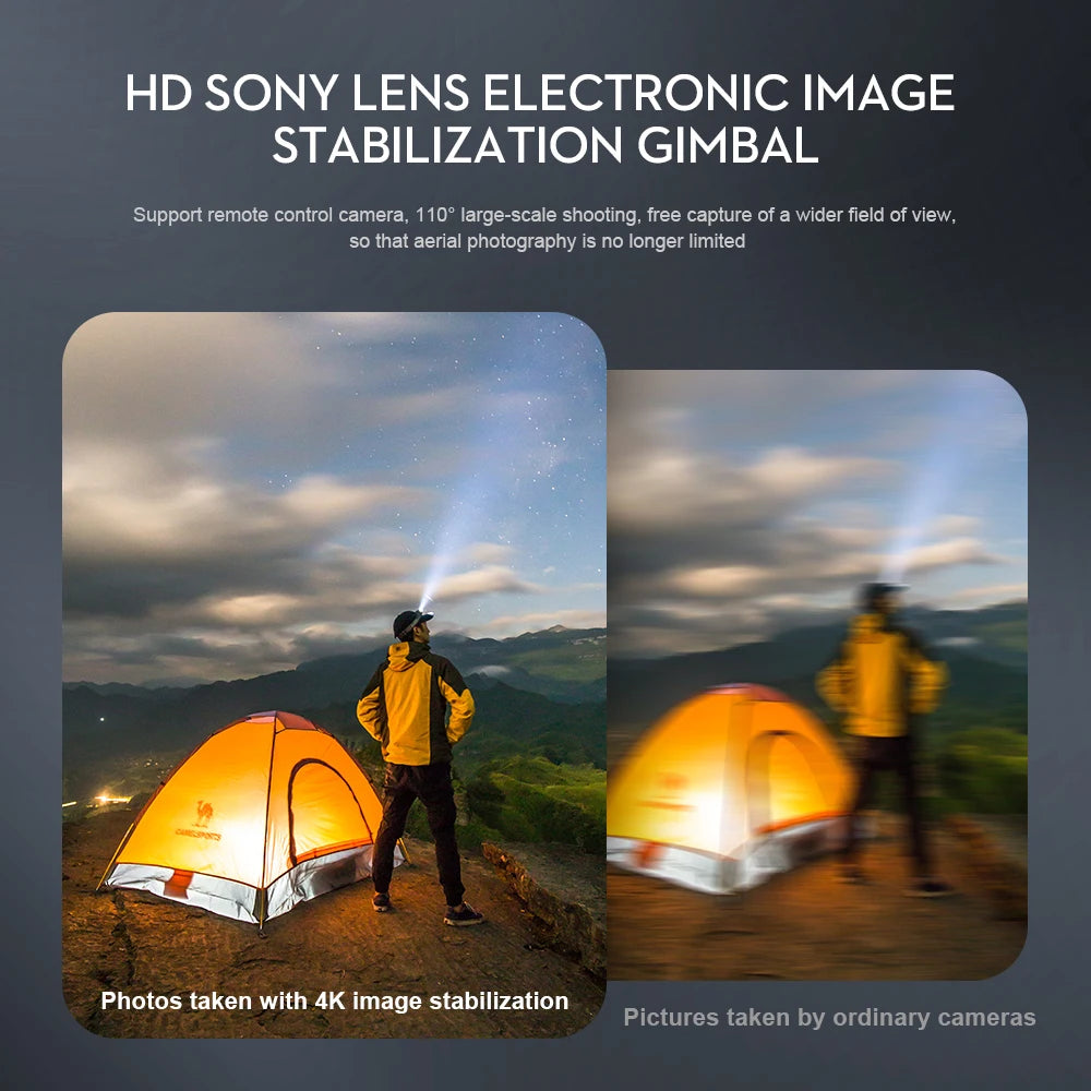 S6S Mini GPS Drone - 4K HD Professinal Dual HD EIS Camera 5G Wifi Light Flow Brushless Folding Quadcopter RC Helicopter Toys Professional Camera Drone 21 S6S Mini GPS Drone, 4K image stabilization is a standard feature of a 4K camera . it