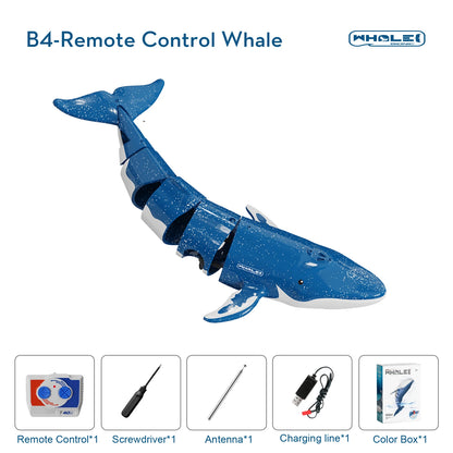 B4-Remote Control Whale includes controller, screwdriver, antenna, charger, and box.