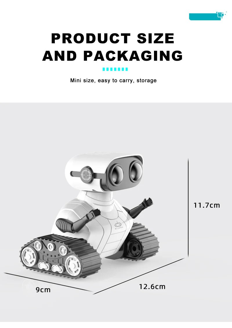 Smart Robot Rechargeable RC Ebo Robot - Toy, PRODUCT SIZE AND PACKAGING Mini size , easy to carry, storage