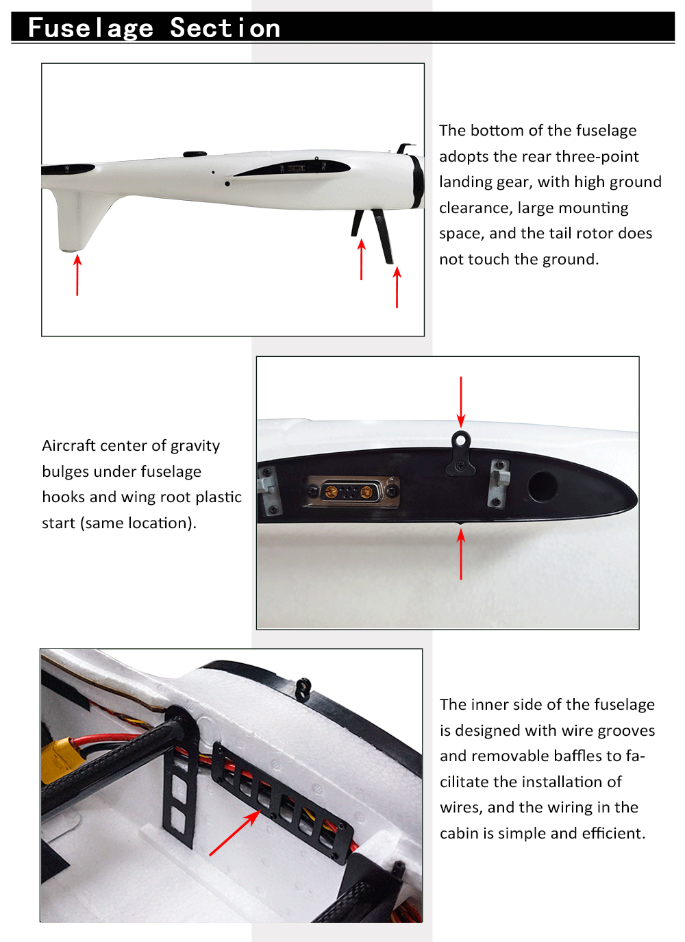 Makeflyeasy HERO VTOL, HERO VTOL aircraft design features high ground clearance and simplified wiring installation.