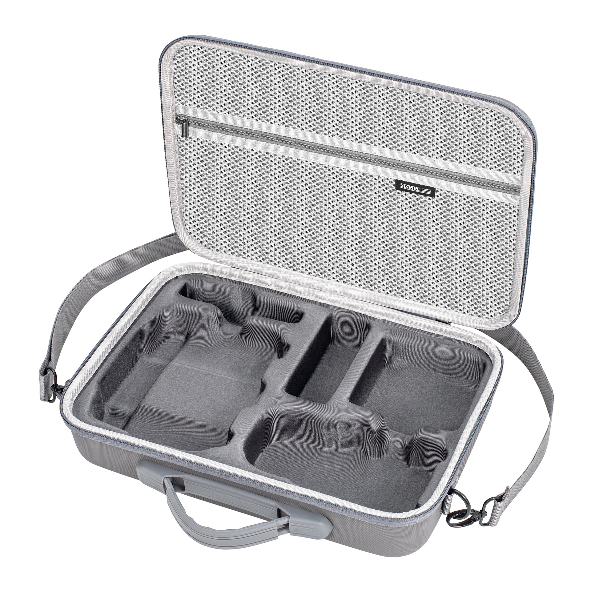 STARTRC Travel Storage Bag for DJI Mini 5 Pro – Shockproof PU Carrying Case, Handheld/Crossbody Shoulder Bag with Molded Inserts