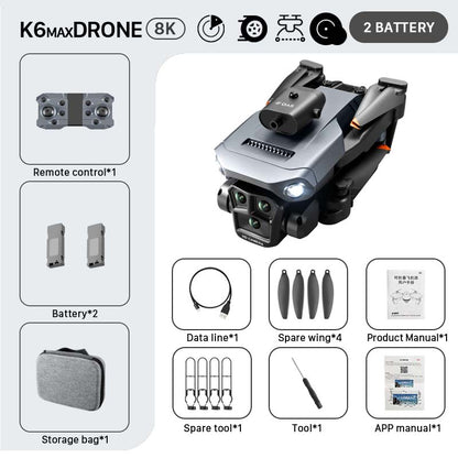 K6 Max Drone, K6MAXDRONE 8K 8 2 BATTERY