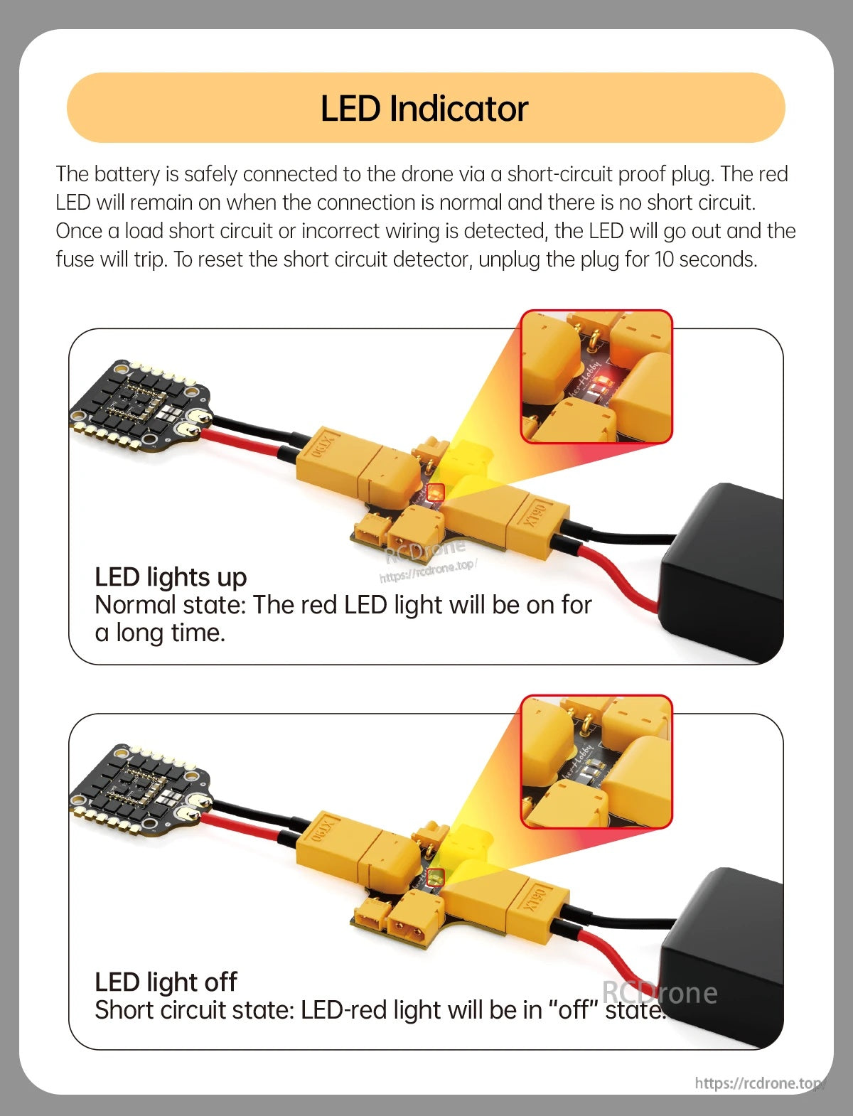 Short Circuit Protector XT30 XT60 XT90 3IN1