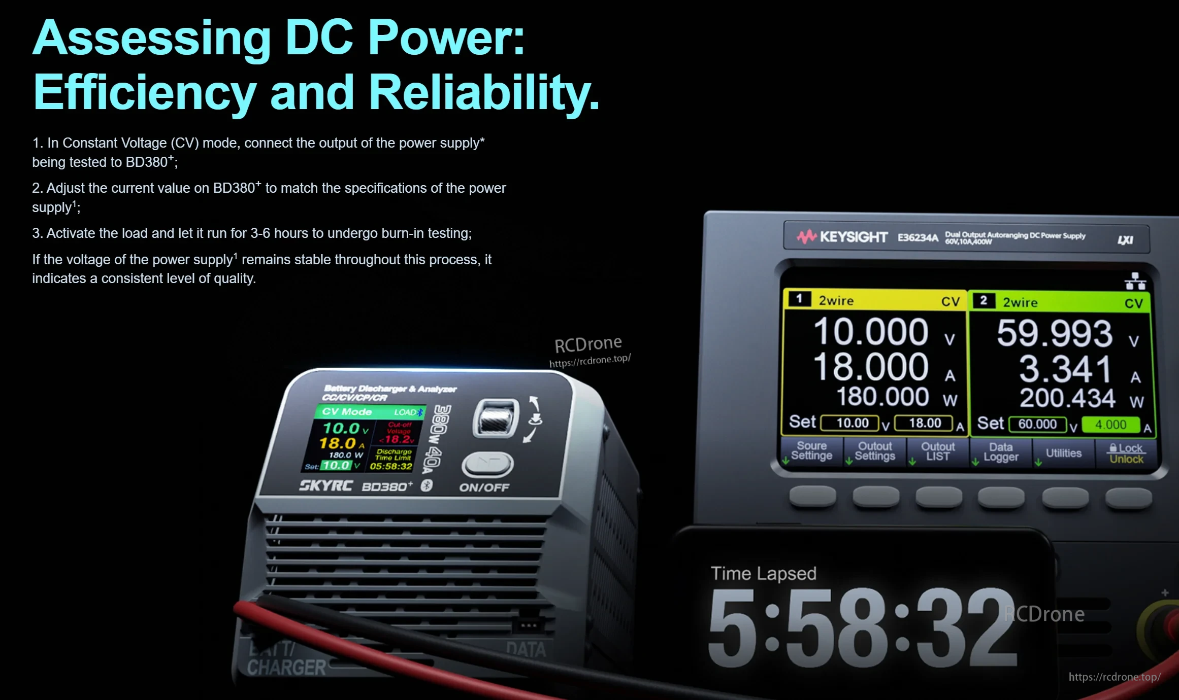 SkyRC BD380 Plus Battery Discharger & Analyzer for for 1-8S 380W, 40V, 40A Discharge