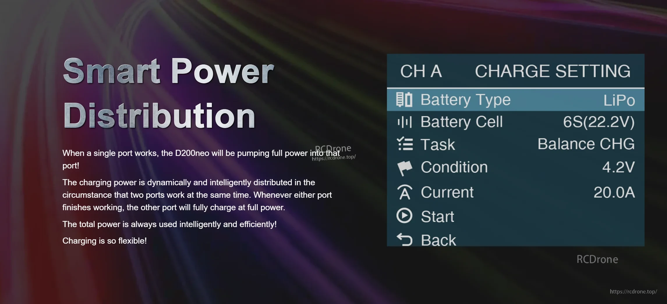 SkyRC D200neo AC 200W / DC 800W Multi-Function Smart Charger
