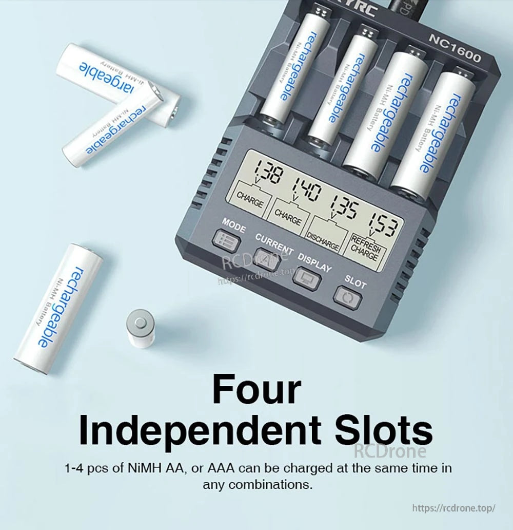 SkyRC NC1600 AA/AAA NiMH/NiCD Battery Charger & Analyzer