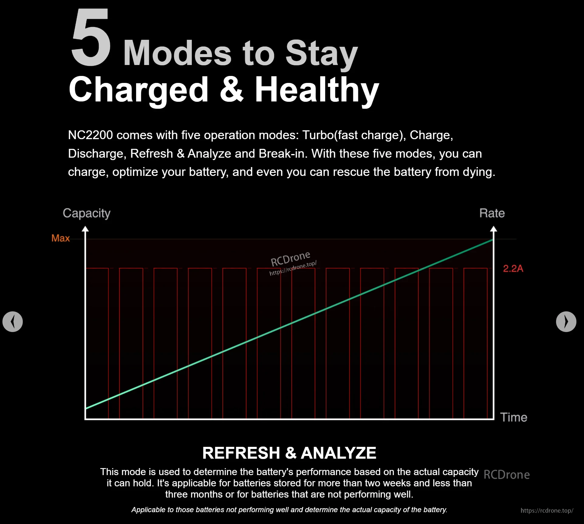 SkyRC NC2200 DC 12V 2A AA AAA NiMH/NiCD Multi-function Charger