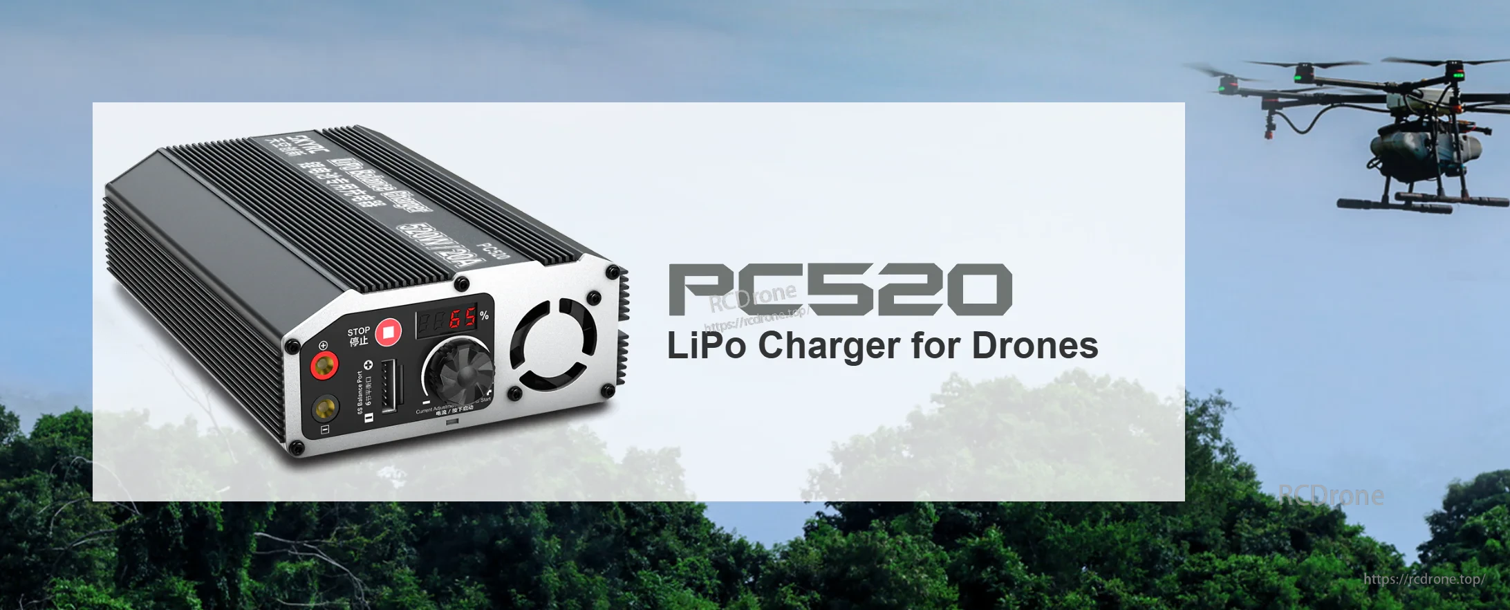 SkyRC PC520 520W/20A Balance Charger for 6S LiPo Drone Batteries