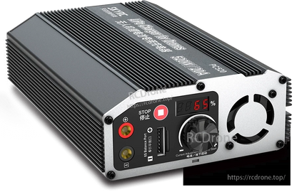 SkyRC PC520 balance charger with front display, control knob, USB port, 6S balance port, and cooling fan