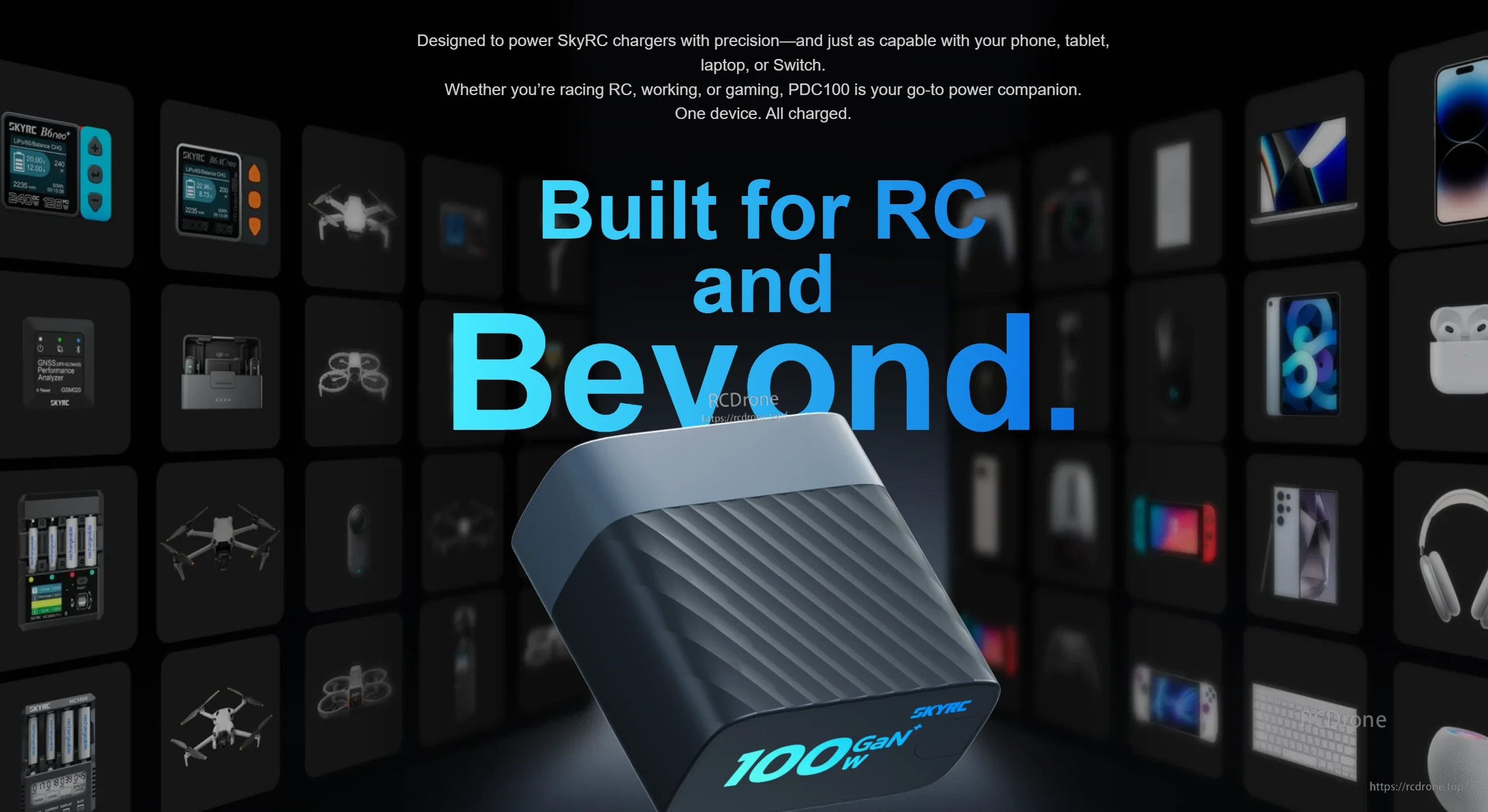 SkyRC PDC100 100W GaN Fast Charger With USB-C Output, Supporting PD, PPS, and QC