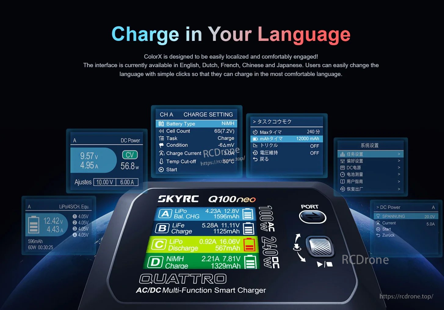 SkyRC Q100neo AC/DC Multi-Function Smart Charger