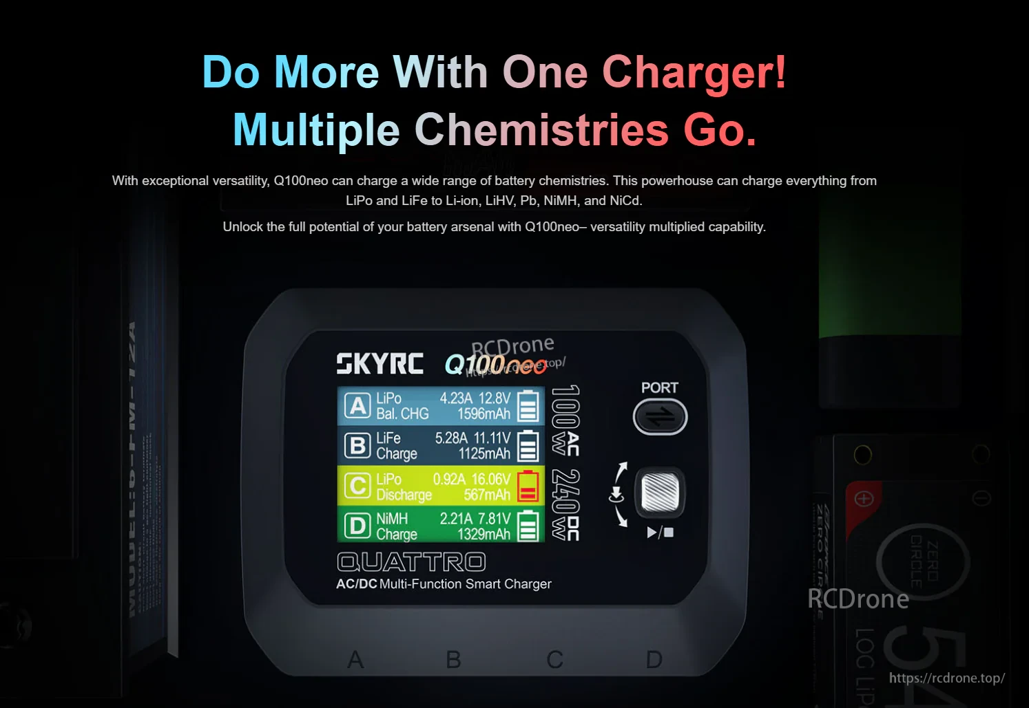 SkyRC Q100neo AC/DC Multi-Function Smart Charger