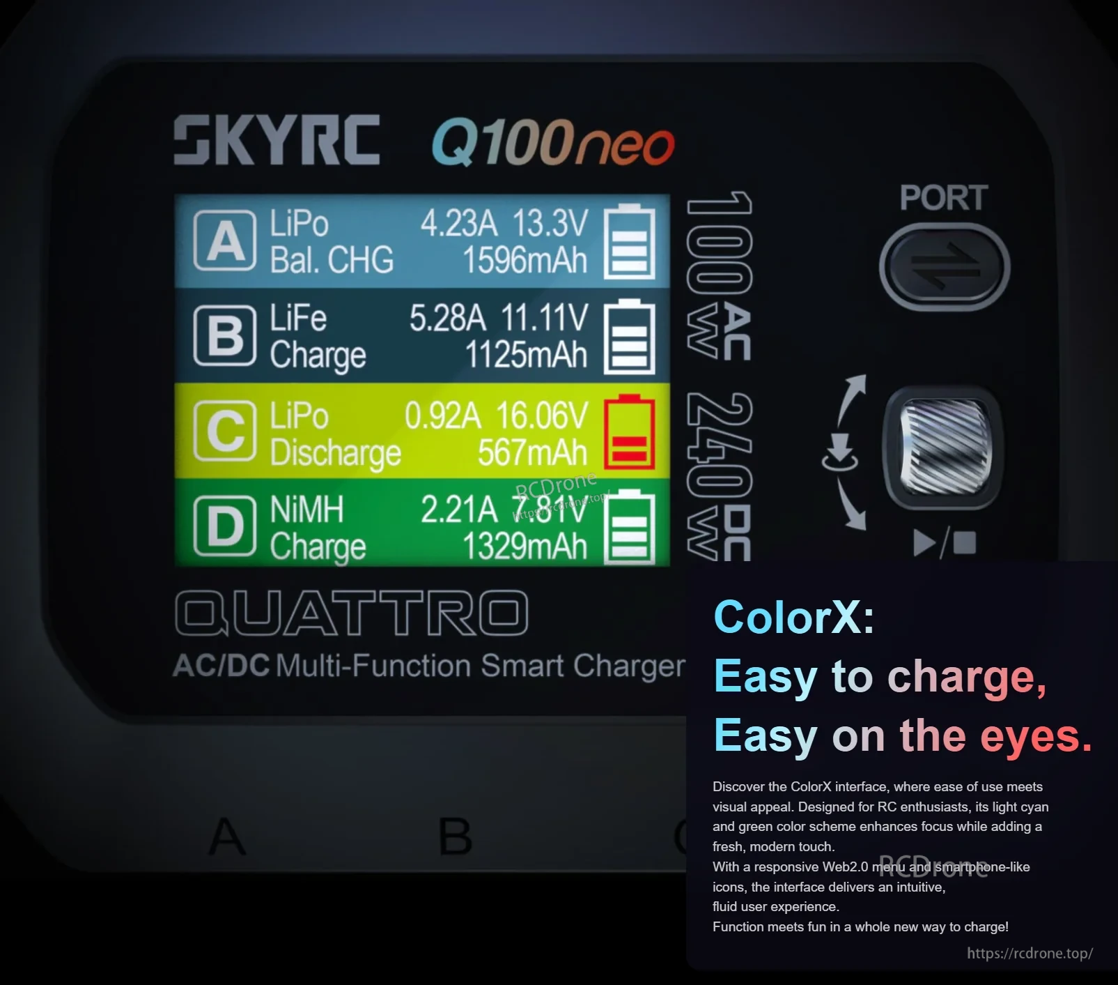 SkyRC Q100neo AC/DC Multi-Function Smart Charger