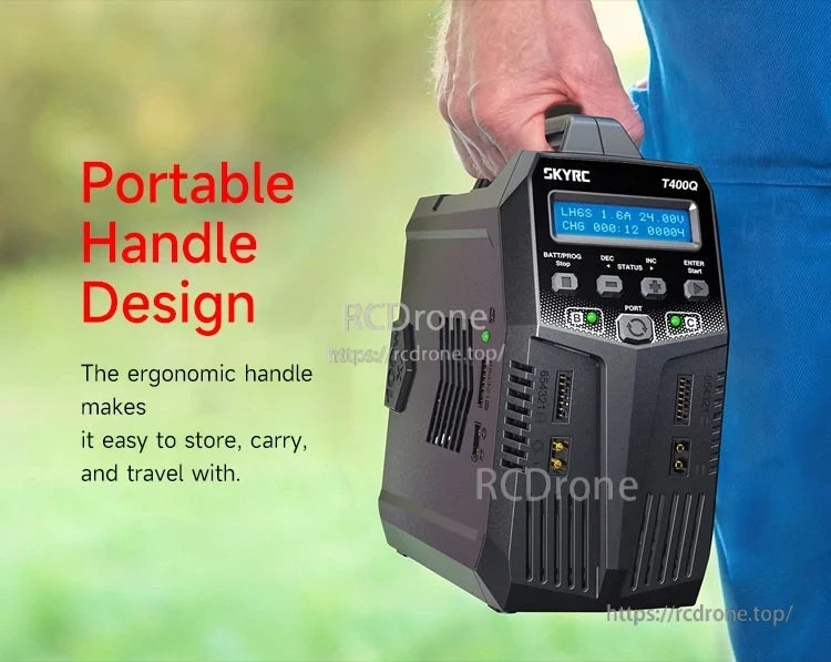 SkyRC T400Q AC/DC 100X4 Lipo Battery Balance Charger/Discharger for 1-6S LiPo Battery