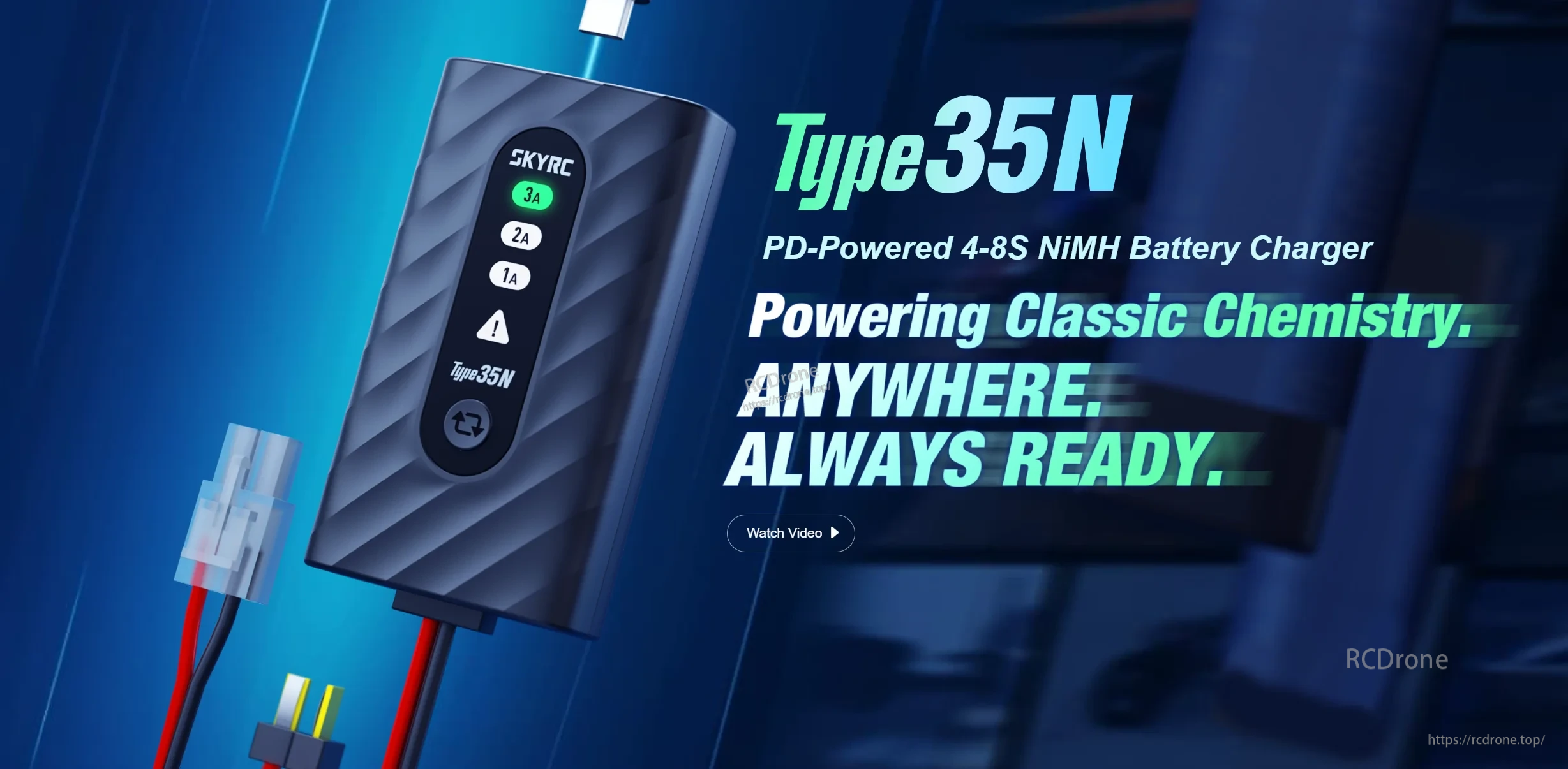 SkyRC Type35N PD-Powered 4-8S NiMH Battery Charger