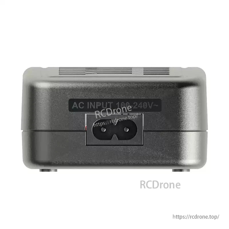SkyRC e450 Multi Chemistry Balance Charger, SkyRC e450 balance charger rear view with AC input 100–240V and figure-8 power socket