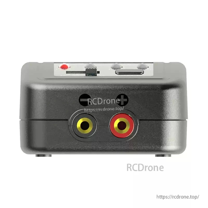 SkyRC e450 Multi Chemistry Balance Charger, SkyRC e450 multi-chemistry balance charger with red and black banana-style output ports on the front