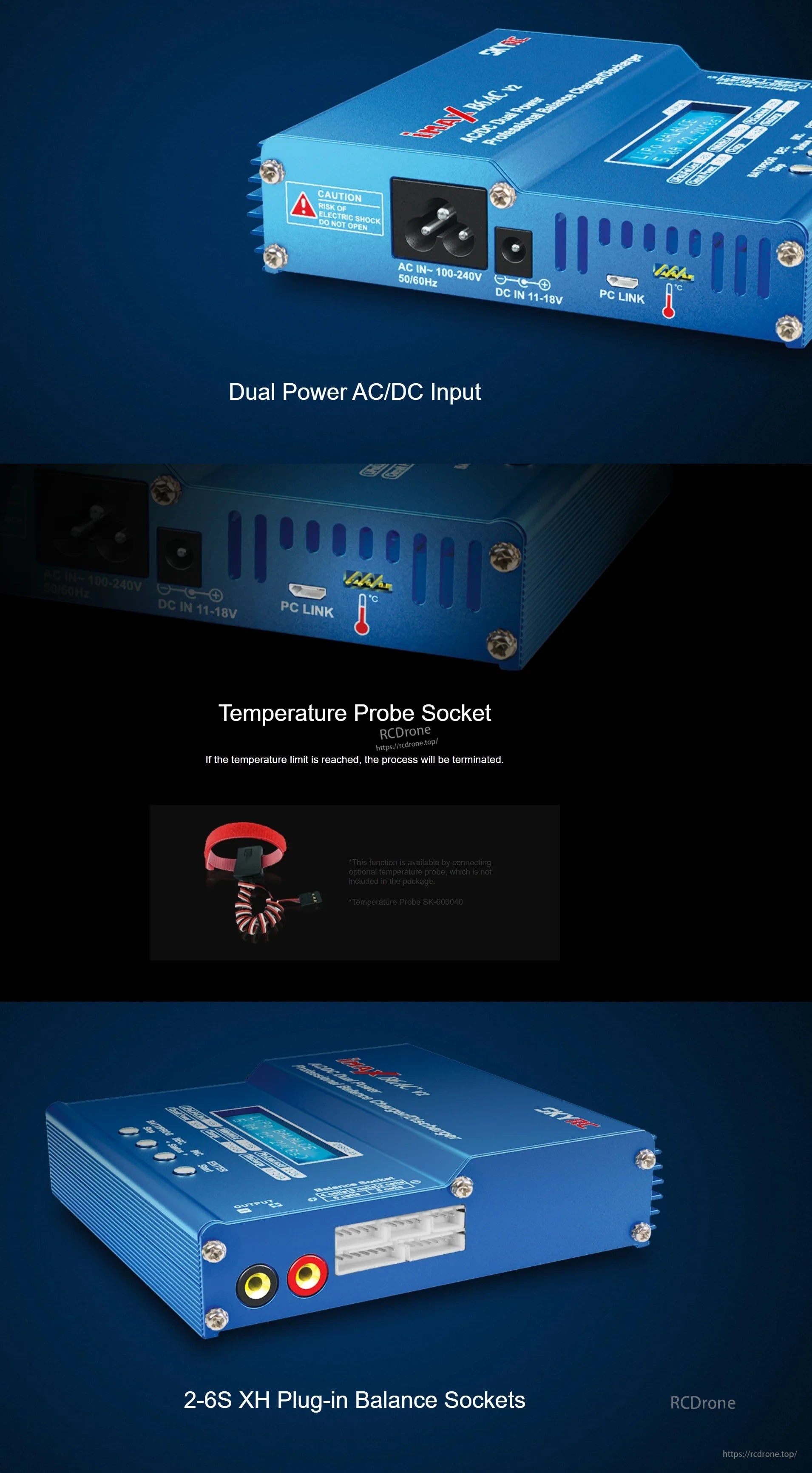 SkyRC iMAX B6AC V2 50W 6S AC/DC Dual Power Professional Balance Charger/Discharger