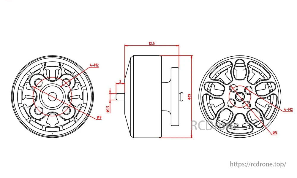 SkyStars Koko 1404 Brushless Motor, The Skystars KOKO 1404 brushless racing motor comes in three models with different KV ratings and support for various LiPo batteries.
