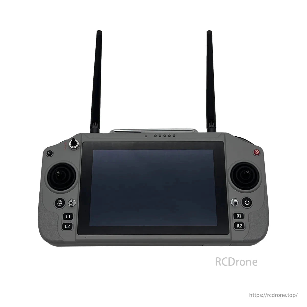 Skydroid G20, A remote control with two antennas, a screen, and multiple buttons for operation.