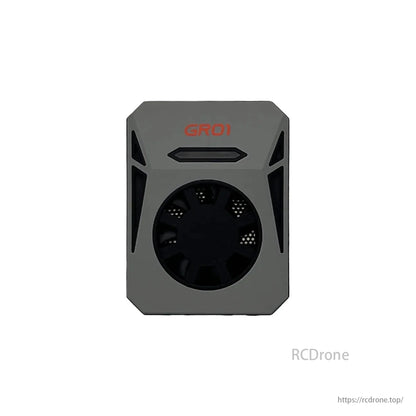 Skydroid G20, Gray device with "GRO1" text and circular vent, likely a drone component.