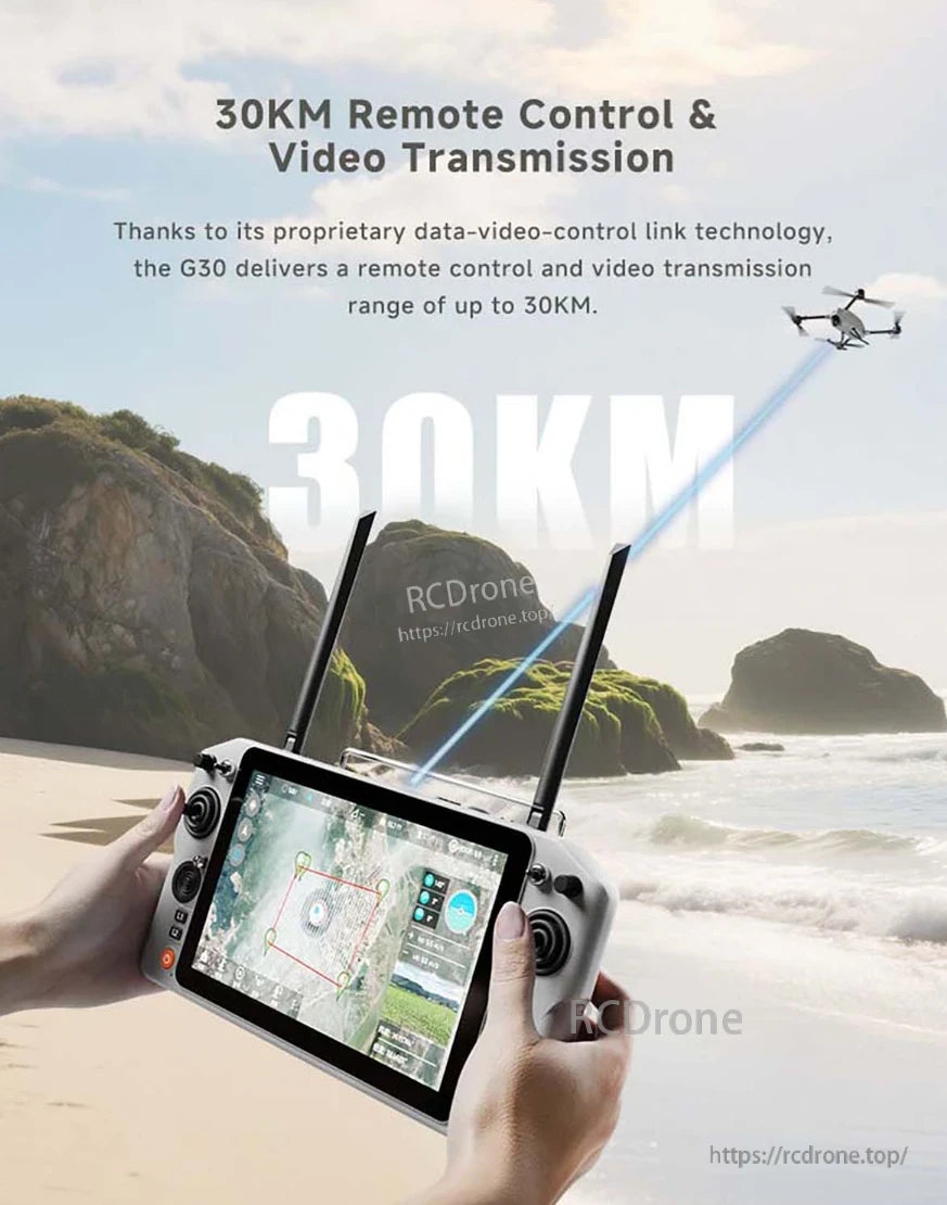 Skydroid G30 Ground Station, 30KM remote control and video transmission with proprietary data-video-control link technology.