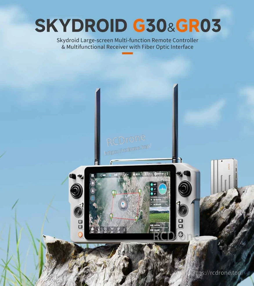 Skydroid G30 Ground Station, Skydroid G30 GR03 large-screen remote controller with fiber optic interface