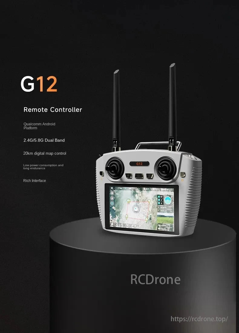 Skydroid MX330 / MX330T AI FPV Drone, G12 remote controller with Qualcomm Android, dual band, 20km control range.