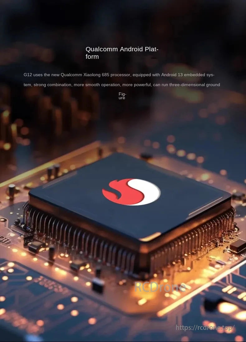 Skydroid MX330 / MX330T AI FPV Drone, G12 with Qualcomm Snapdragon 685 and Android 13 ensures smooth, powerful performance for 3D ground operations.