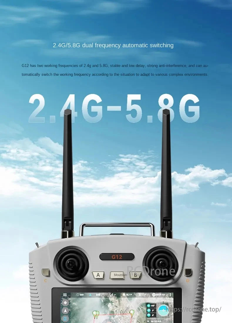 Skydroid MX330 / MX330T AI FPV Drone, G12 offers dual-frequency switching, stable performance, and strong anti-interference for complex environments.