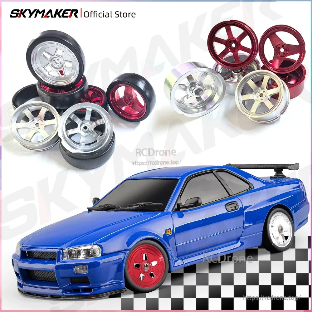 Skymaker LD1899 1/18 RC Drifting Car, Cars feature four-wheel independent suspension, metal transmission and differential, and ball bearings.