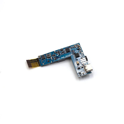 CobraX V2 DVR upgrade L-shaped daughterboard close-up showing ports and ribbon connector