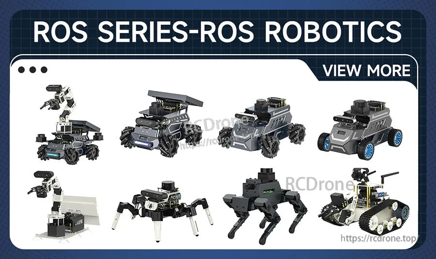 ROS-series mobile robots compatible with SLAMTEC Aurora S for ROS mapping and navigation integration