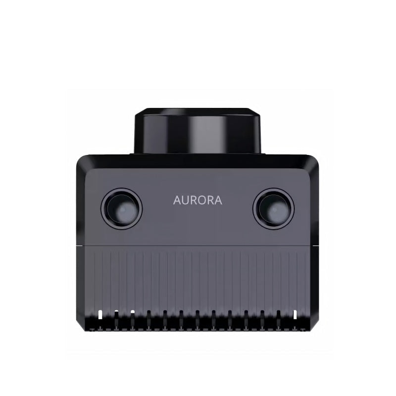 SLAMTEC Aurora LiDAR mapping and localization sensor front view with dual optical windows