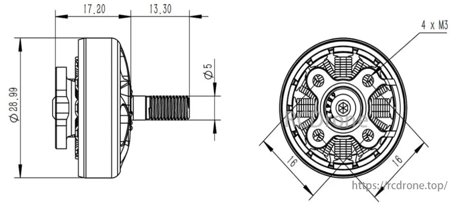 SmooX 2306 Plus Brushless Motor, This motor series provides consistent performance regardless of flying style, whether aggressive or smooth.