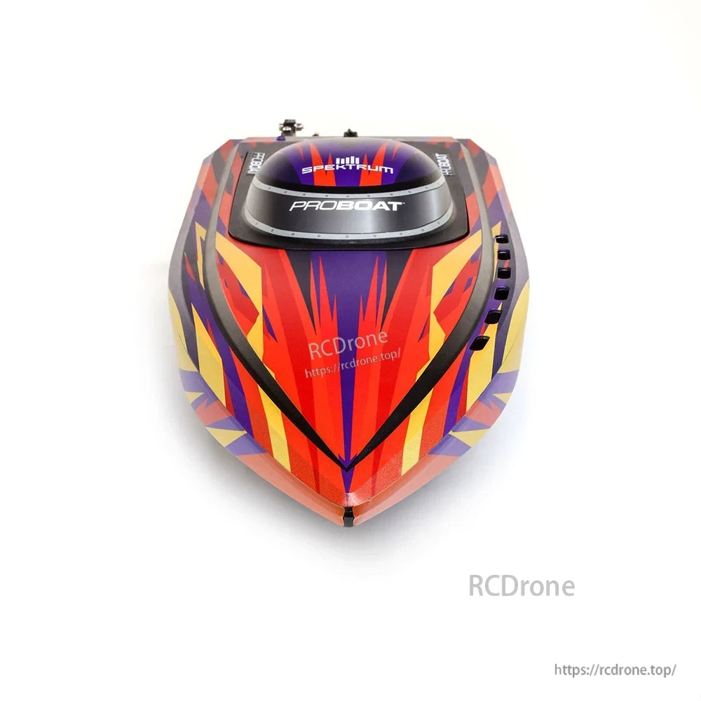 Sonicwake 24 RC Boat, Remote control speedboat with durable design, brushless motor, and waterproof components for recreational use on lakes and ponds.