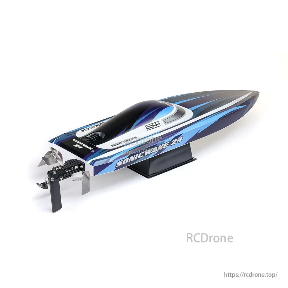 Sonicwake 24 RC Boat, This RC boat is the Sonicwake 24 Deep-V speedboat, ready-to-go with remote control.