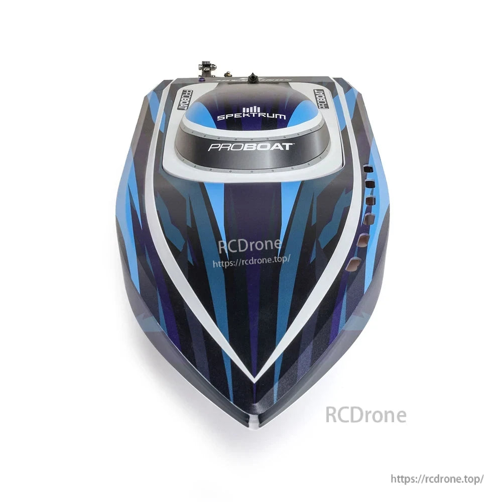 Sonicwake 24 RC Boat, The design features self-righting recovery and a damage-resistant breakaway rudder for safe use on lakes and ponds.