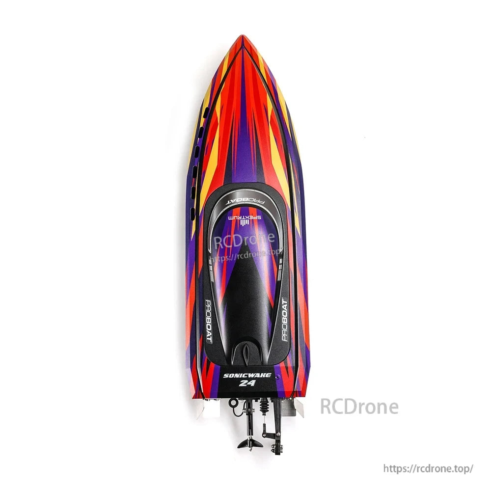 Sonicwake 24 RC Boat, This RC boat is the Sonicwake 24 Deep-V speedboat ready-to-go with remote control.