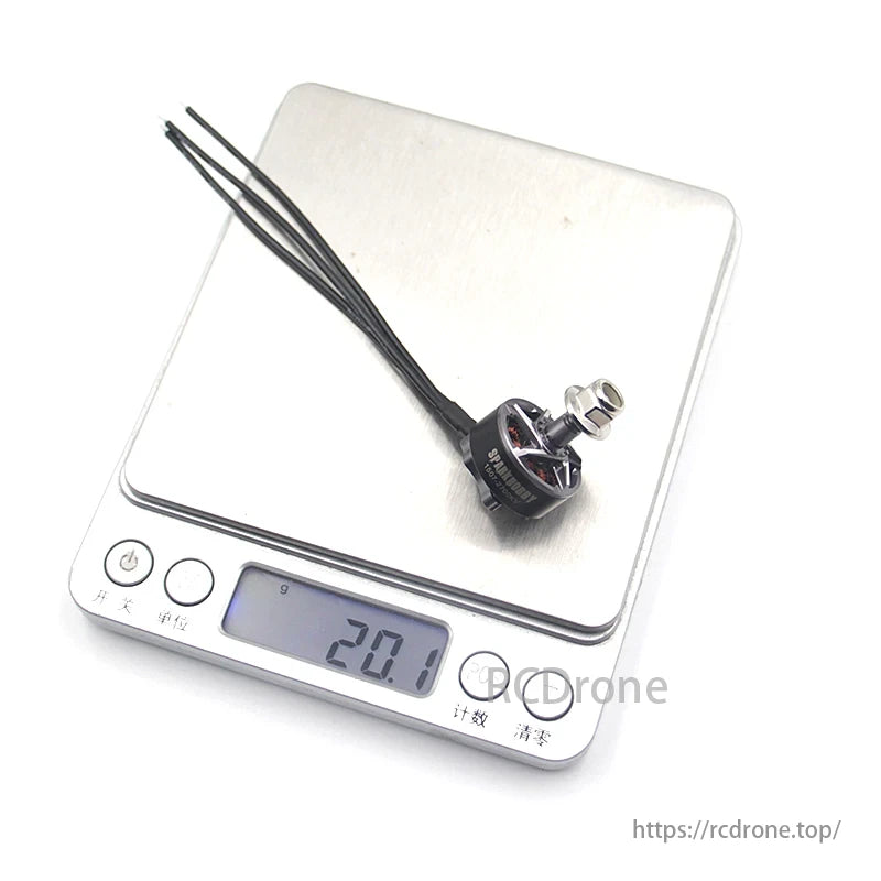 Sparkhobby 1507 FPV Motor, This motor is suitable for FPV quads, cinewhoops, and micro drones, offering lightweight design, durable shaft, and compatibility with 2-4S LiPo voltage range.