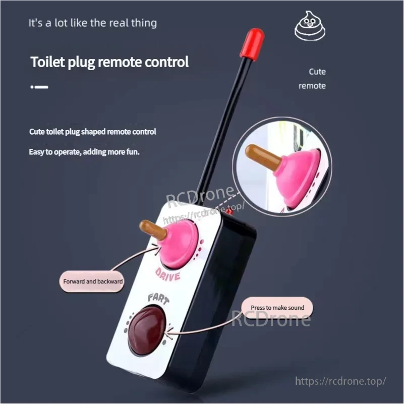 Meet the Speedy Funny RC Poop Car, a remote control sound prank toy that delights kids and adults.