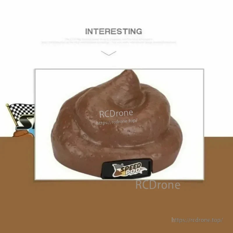 The Speedy Funny RC Poop Car is a novelty RC car designed for family fun and pranks.