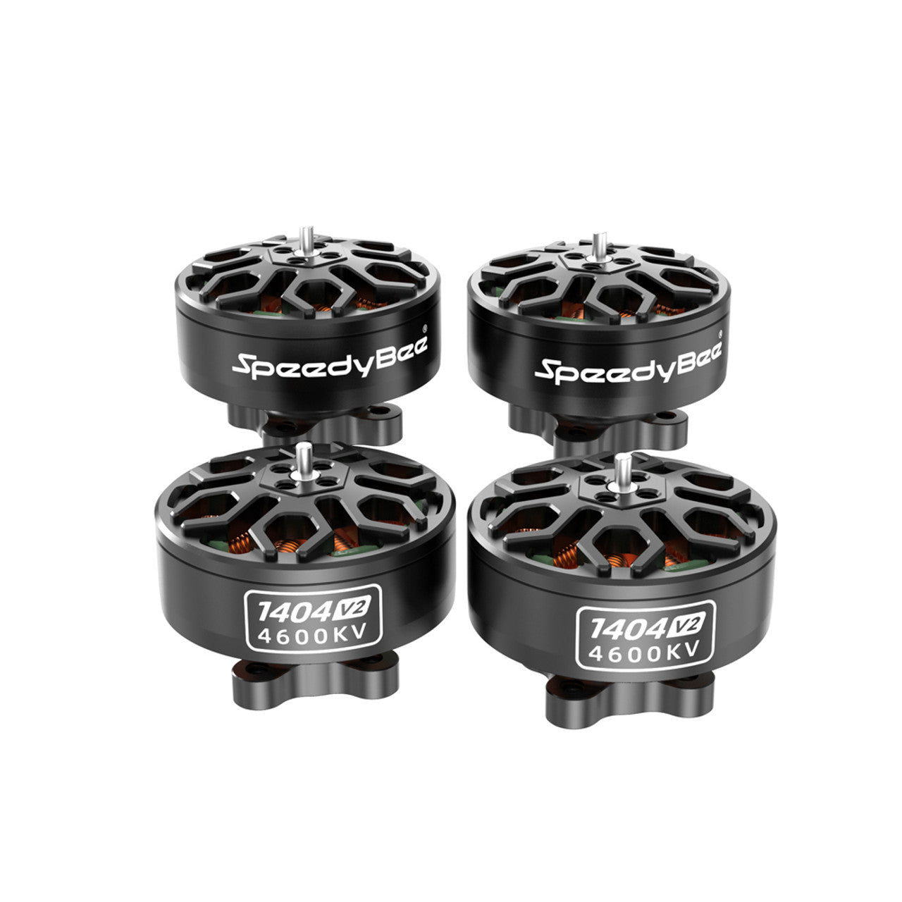 SpeedyBee 1404 V2 4600KV Brushless Motor, The SpeedyBee 1404 V2 motor is suitable for 2.5-4 inch FPV drones and features a 4600KV brushless design.