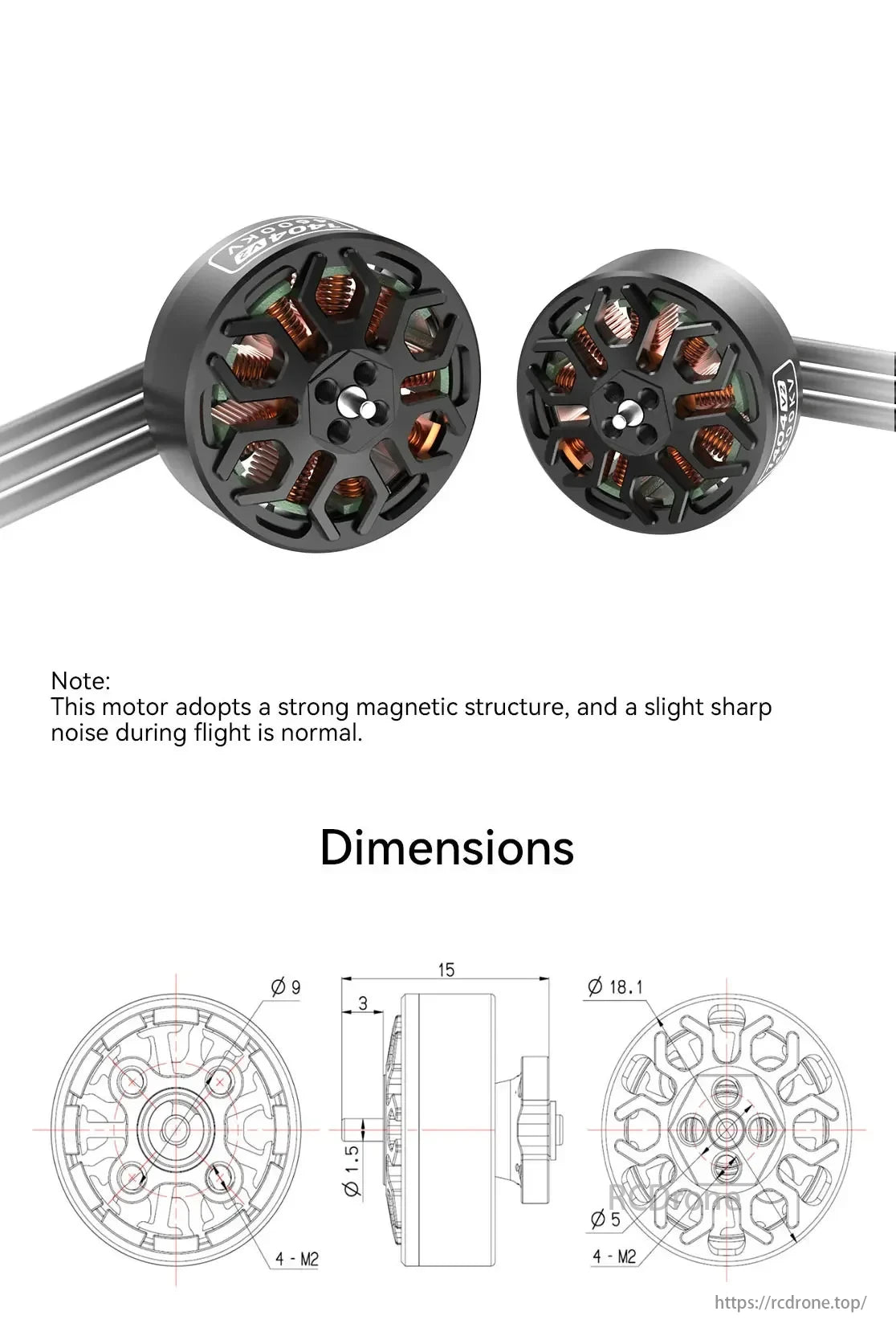 SpeedyBee 1404-4600KV Motor