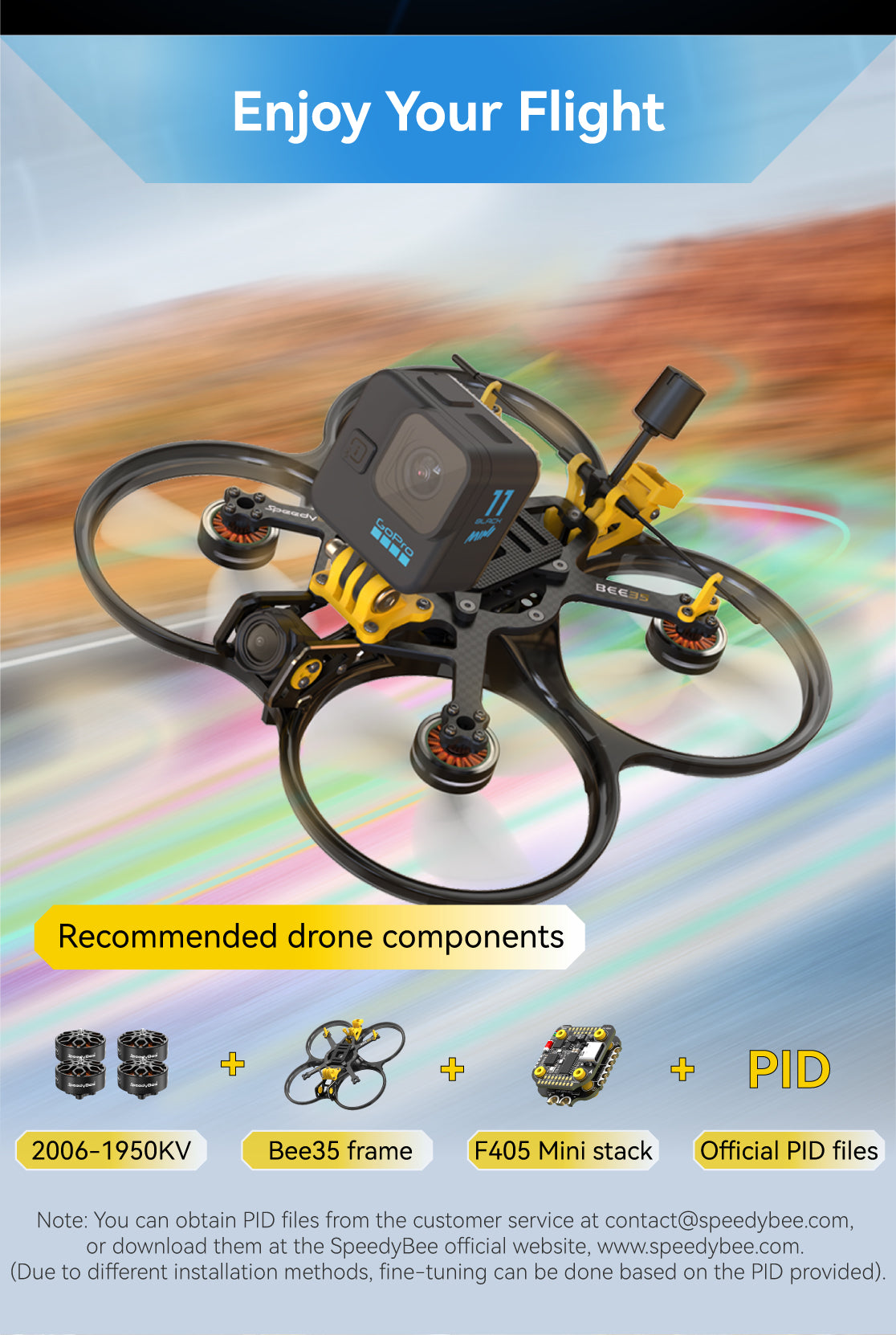 SpeedyBee 2006-1950KV Motor Bee35 3.5 inch FPV SpeedyBee 2006-1950KV Motor Bee35 3.5 inch FPV