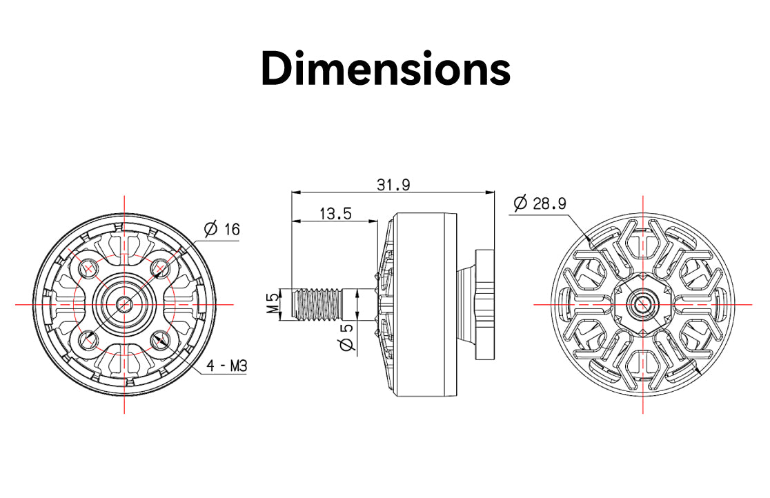 SpeedyBee 2306.5-1950KV Motor